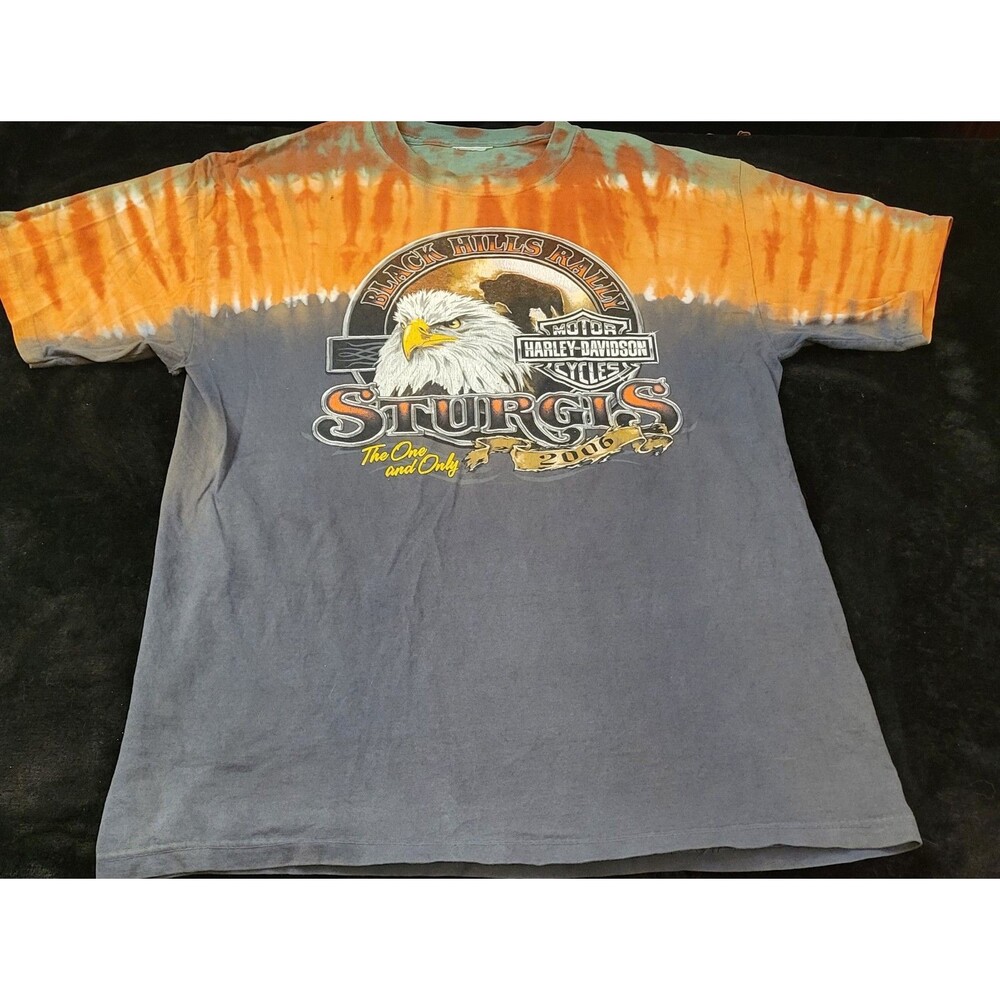 Vintage Harley Davidson T Shirt Sturgis Black Hills Rally 2002 Large FAIR